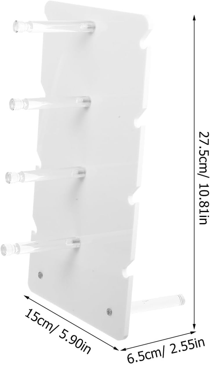 4-layer White Acrylic Display Stand with 6.5cm Tier Spacing, Multi-tier Glasses Holder for Sunglasses, Retail Store Eyewear Organizer Rack - Image 2