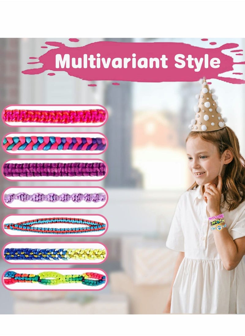 Friendship Bracelet Making Kit - Arts and Crafts Jewelry Making Toys for Teen Kids Ages 6 - 12 Year, Gifts for Party Supply, Birthday, Rewarding, and Travel Activity - Image 4