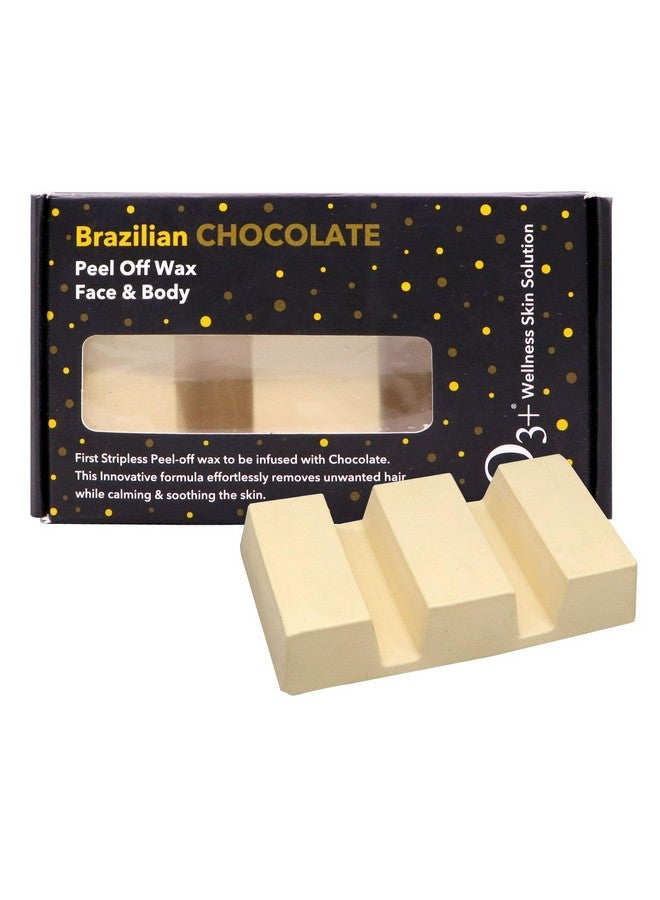 O3+ Women Brazilian Chocolate Peel Off Wax Professional Body Face Arm Legs Hair Removal Wax For All Skin Type (165 G) - Image 1