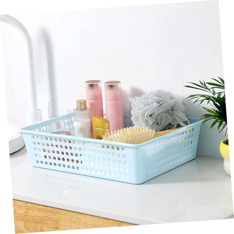 3 Pack Wire Storage Baskets Organizer Bins For Home Office Random Color - Image 4