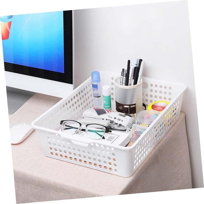 3 Pack Wire Storage Baskets Organizer Bins For Home Office Random Color - Image 2