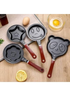 KItchenbuzz KItchenbuzz Steel Lovely Cartoon Shape Mini NonStick Egg Frying Pan NonStick Pot Molds Cartoon Easy Pan Breakfast Cookware Design May VaryMini Omlet Pan 12 cm  - Image 2