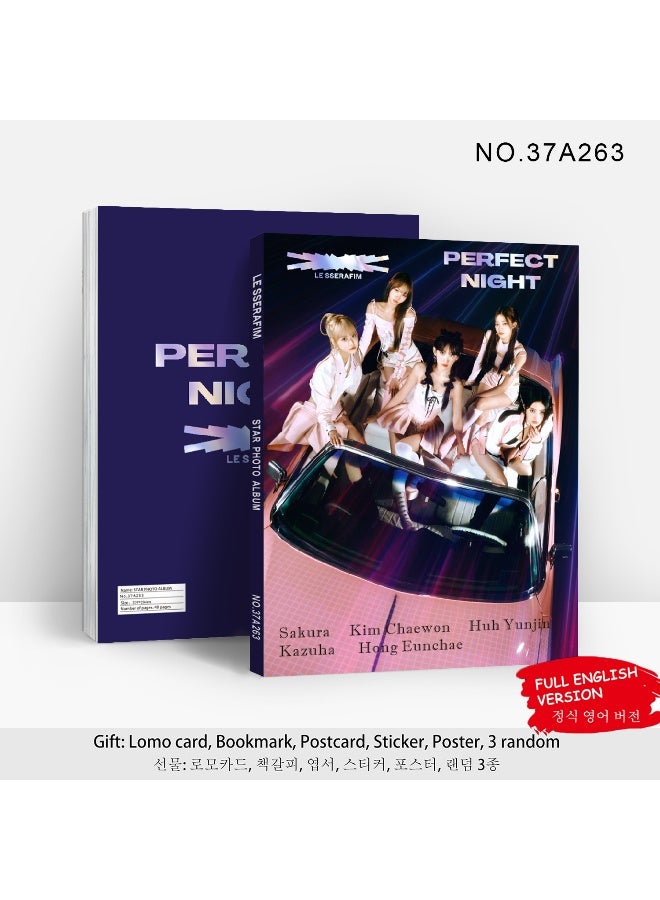 NIBEMINENT Album Of Lesseraf Single "perfectnight" Star Photo Album Of Heo Yoon-jin Kim Chae-won  - Image 2