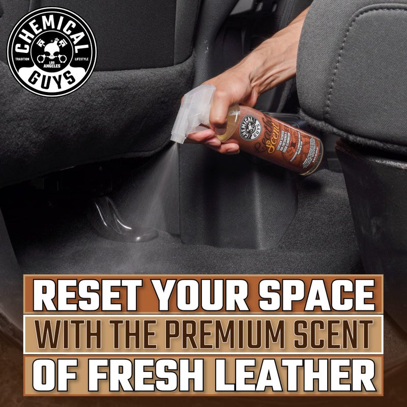 Chemical Guys AIR_102_04 Leather Scent Premium Air Freshener and Odor Eliminator, Long-Lasting, Just Like New Scent for Cars, Trucks, SUVs, RVs & More, 4 fl oz - Image 3