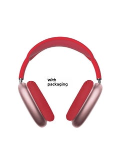 Huaqiang North MAX Headset Wireless Bluetooth Headset Suitable for Apple Android Noise Reduction Transparent Cross-border Explosions Red belt packaging
