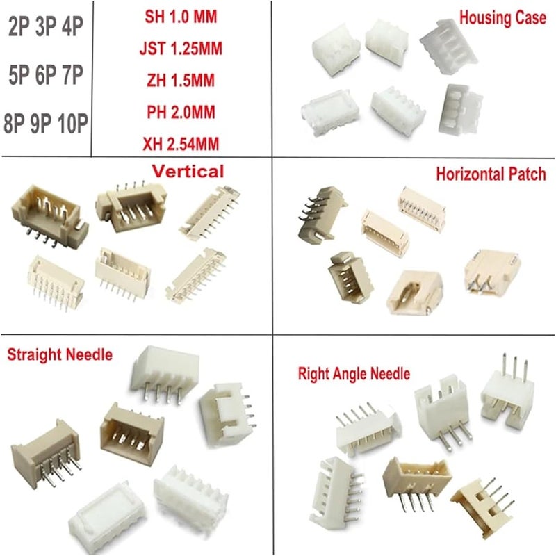 Right Angle Needle Housing Case ZH1 5 2P 10PCS Horizontal Vertical Connector - Image 2