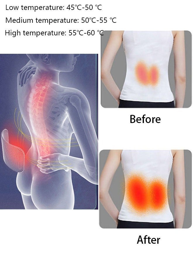 DUNISO Self-Heating Back Brace for Lower Back Pain Relief, Ergonomic Lumbar Traction Back Support Belt with Heating Pad Magnetic Waist Strap for Men and Women, Portable Adjustable Back Brace Support Belt for Work,Heavy Lifting,Herniated Disc,Sciatica - Image 3
