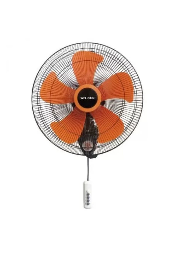 Wall Fan Wellsun 18 Inch, 5 Blades, Black*Orange, URIWA