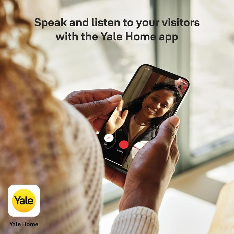 Yale Yale Smart WiFi Video Doorbell for Home Live View TwoWay Audio Motion Recordings Customisable Privacy Zones 1080p Full HD Camera with Night Vision Realtime Video Call Works Home app  - Image 4
