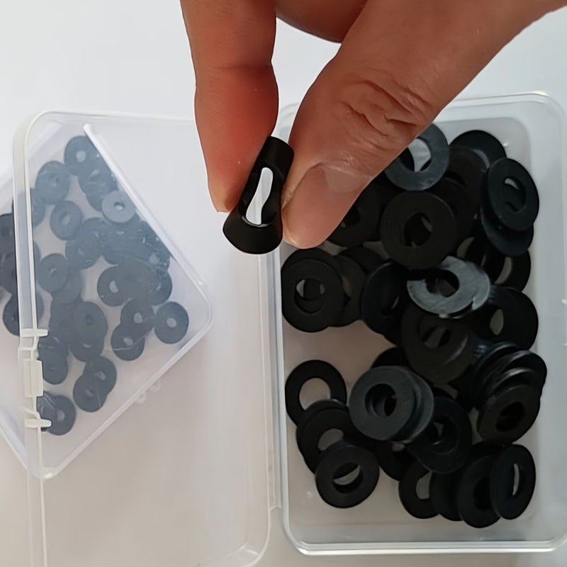 Boxed 55pcs Epdm Round Washers 11 5 4 2 Durable Aging Resistant Suitable For Industrial Hardware And Automotive Parts - Image 1