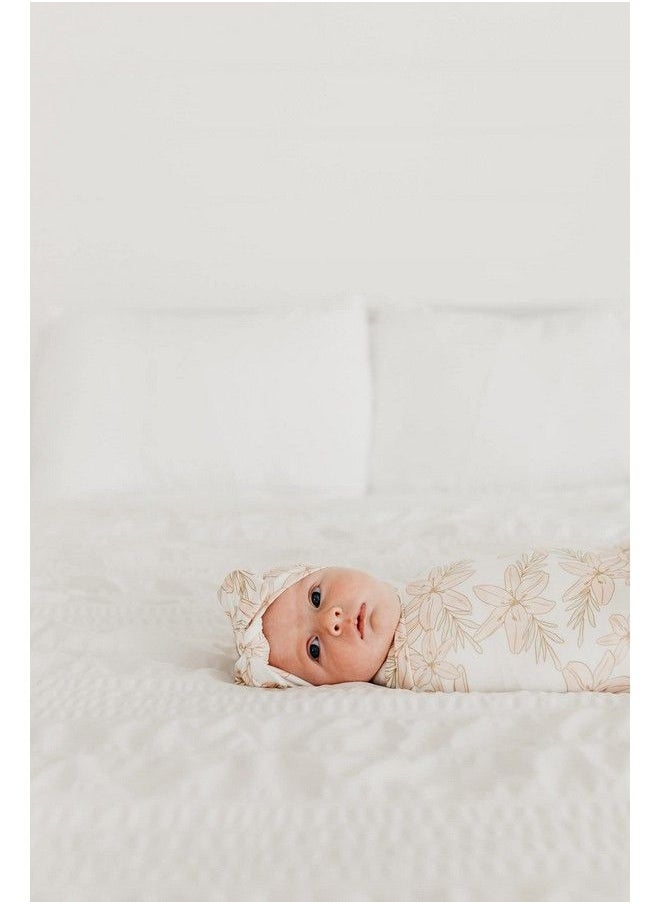 Copper Pearl Baby Stretchy Soft Knit Headband Bow Kiana  - Image 4