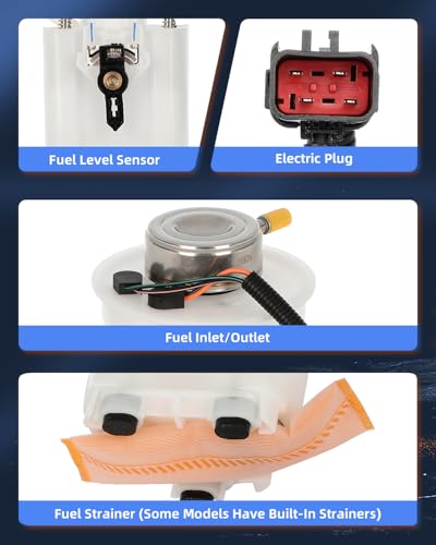 ECCPP Fuel Pump Replacement E7103M Compatible with Jeep for Grand for Cherokee 1997 1998 L6 4.0L V8 5.2L 5.9L OEM E7103M - Image 2