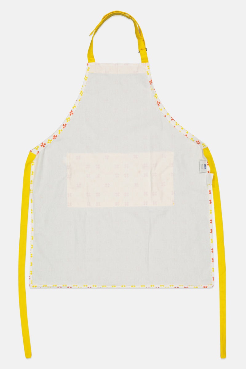 Sttelli Allover Print Adjustable Kitchen Apron, Off White - Image 2