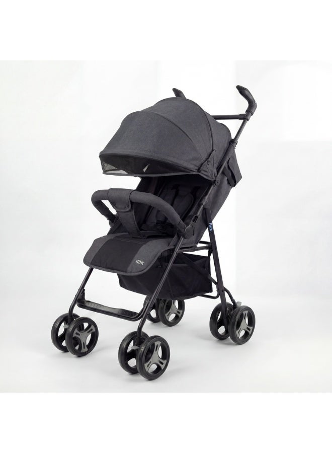 عربة أطفال فليك خفيفة الوزن مع مظلة قابلة للتعديل وحزام أمان خماسي النقاط وسلة تخزين - سترولر سفر عملي مريح للرضع والأطفال