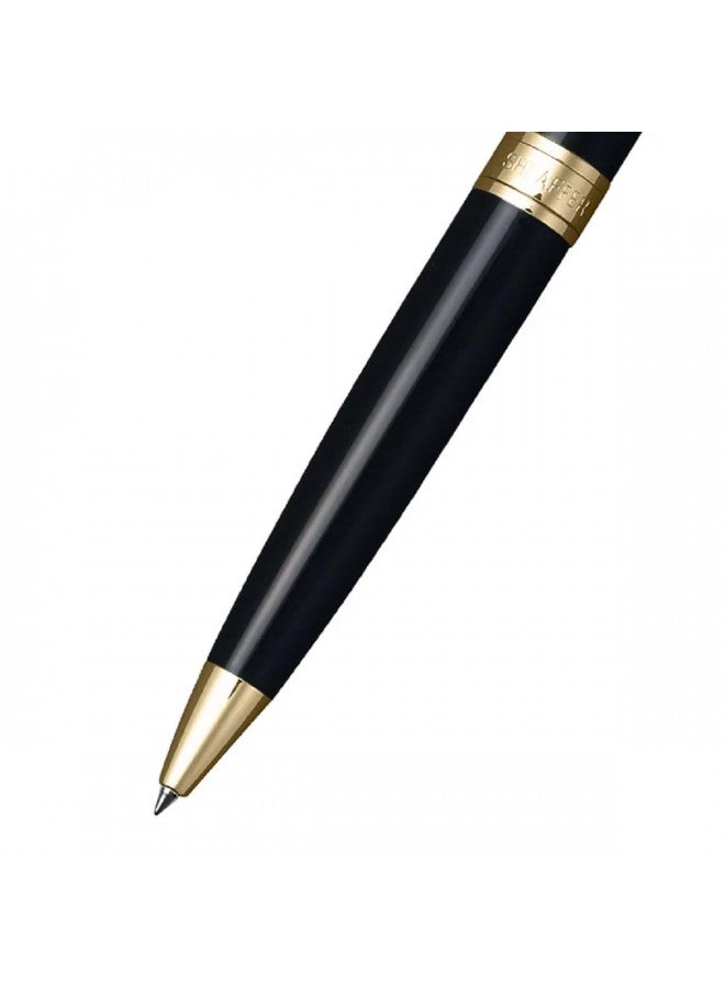 SHEAFFER شيفر 300 أسود مع حواف ذهبية قلم حبر جاف (9325-2) - Image 3