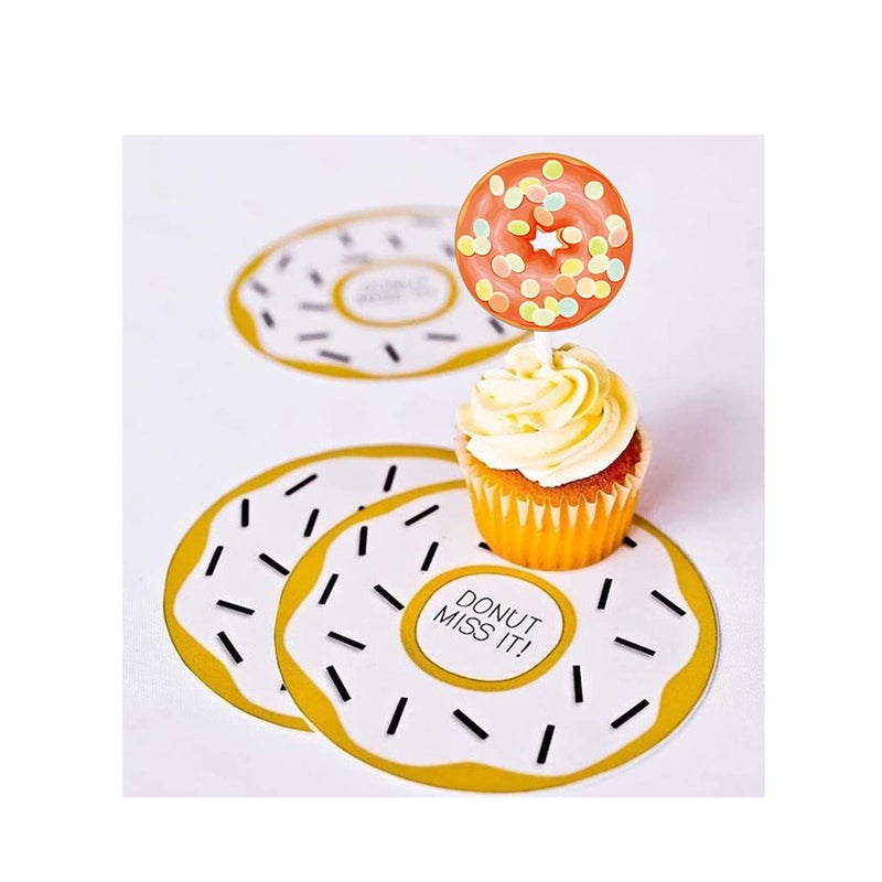 SOLARAE Donut Party Decoration Teacher Encouragement Motivational Sticker Reward Stickers for Book Notebook Planner Laptop Book - Image 4