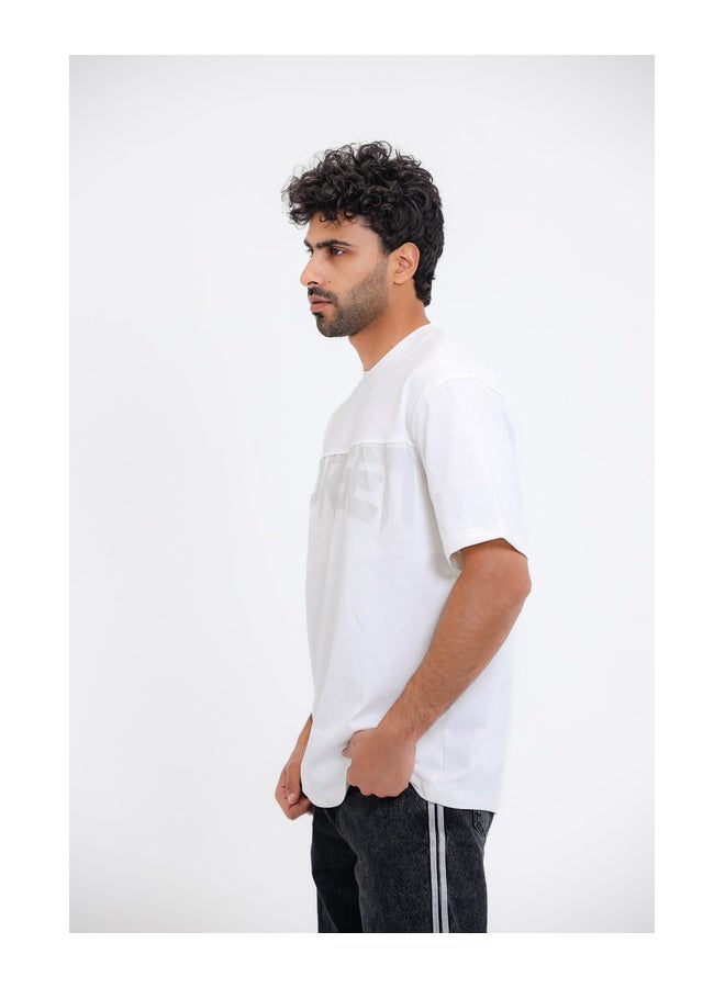 WHITE RABBIT T-Shirt with Bold "DORISE" Graphic Print - Image 3