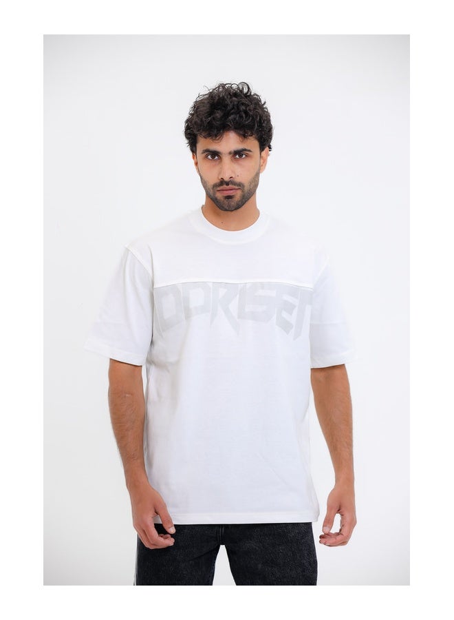 WHITE RABBIT T-Shirt with Bold "DORISE" Graphic Print - Image 1