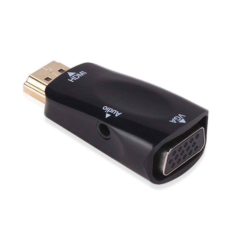 Tobo Tobo HDMI Male to VGA Female Adapter with 3.5mm Audio Jack Cable Compatible with Monitor/Laptop/Computer/PC/Projector/HDTV/Chromebook/Xbox and MoreTD-508H. - Image 1