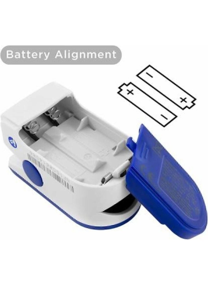 Pulse Finger Finger Type Oximeter Blood Oxygen Meter Oximeter 6007 Battery LED  - Image 2