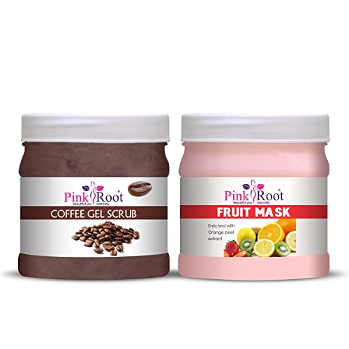 Pink Root Coffee Gel Scrub 500gm with Fruit Mask 500gm - Image 1