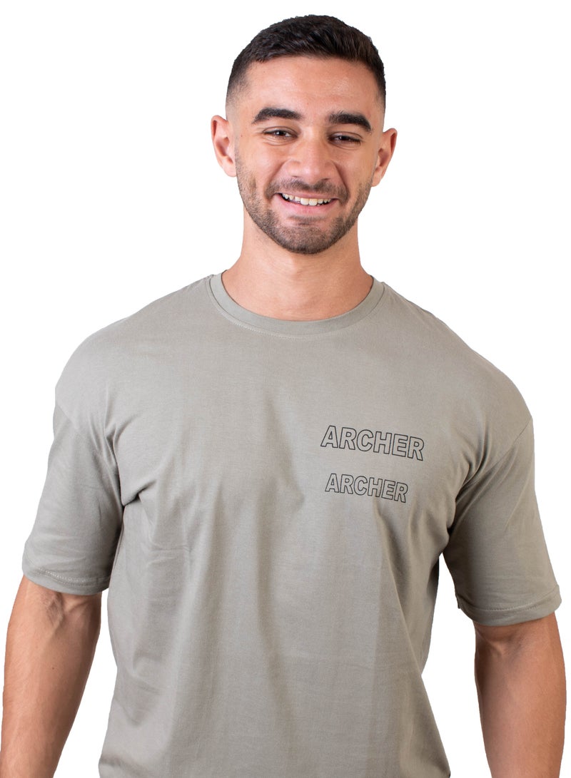 أرشر oversize t-shirt  -- archer - Image 1