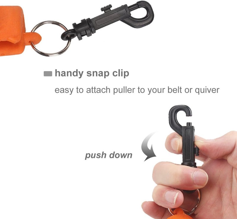 KRATARC Archery Arrow Puller Target Remover Gripper with Belt Clip - Image 5