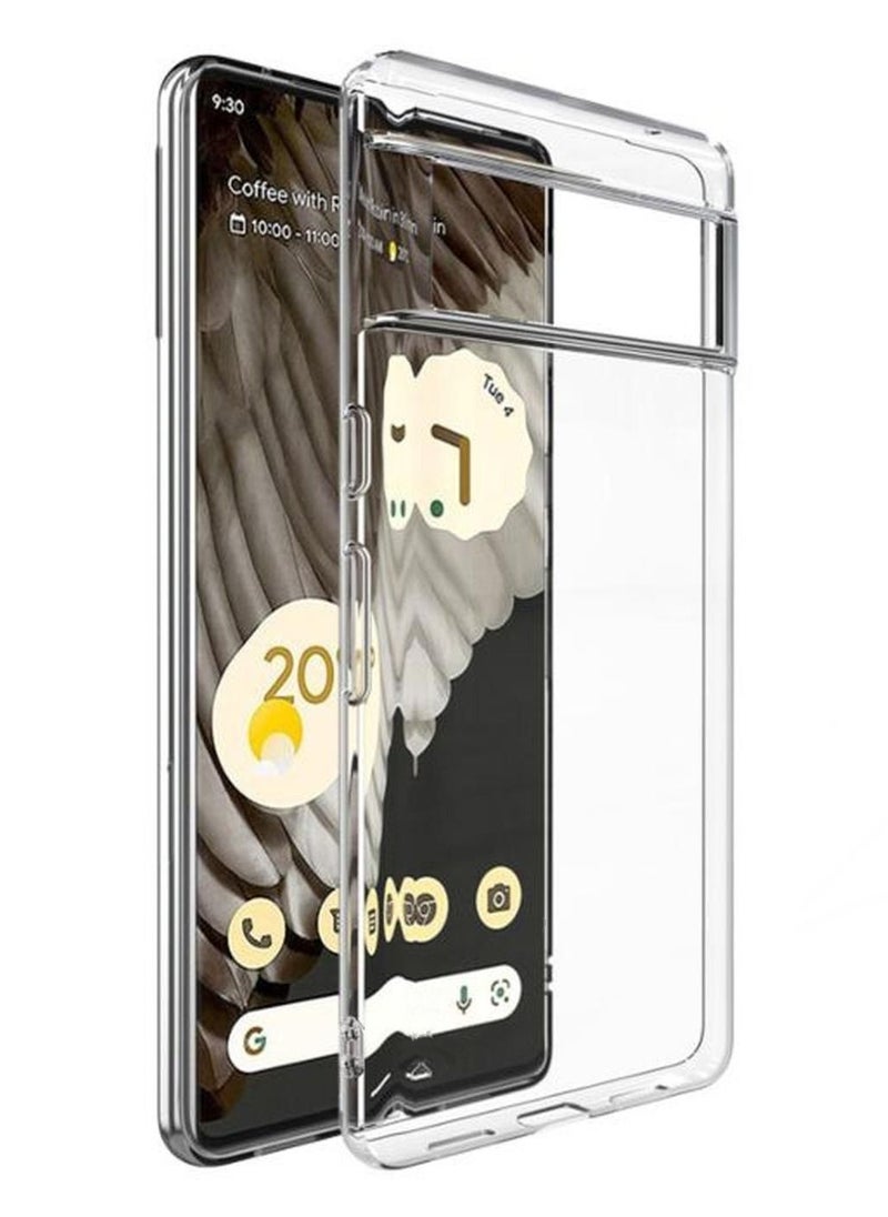 CATANES - Google Pixel 7 Pro Clear Case with Screen Protector 360 Degree Front and Back Protection Shockproof Soft TPU with Anti-Scratch Tempered Glass - Image 1