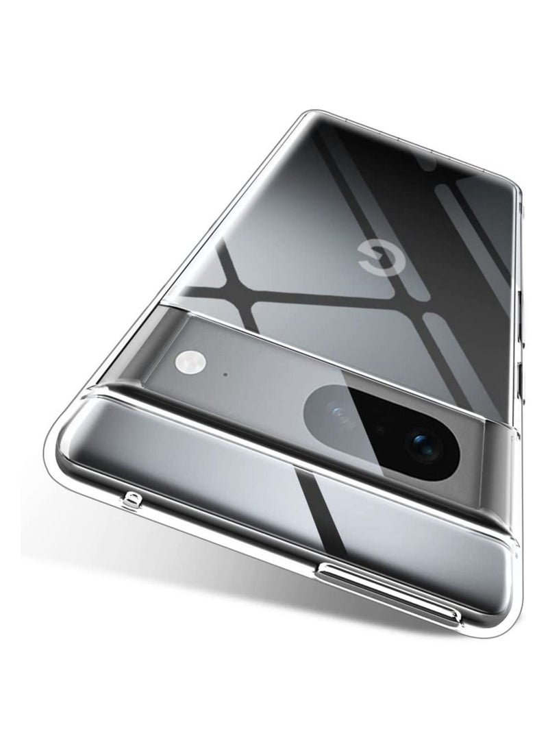 CATANES - Google Pixel 7 Pro Clear Case with Screen Protector 360 Degree Front and Back Protection Shockproof Soft TPU with Anti-Scratch Tempered Glass - Image 1
