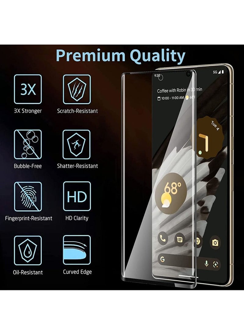 CATANES - Google Pixel 7 Pro Clear Case with Screen Protector 360 Degree Front and Back Protection Shockproof Soft TPU with Anti-Scratch Tempered Glass - Image 1