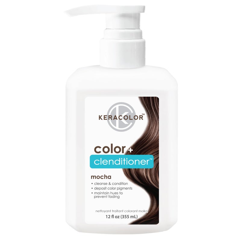 KERACOLOR Keracolor Clenditioner MOCHA Hair Dye  Semi Permanent Hair Color Depositing Conditioner Crueltyfree 12 fl oz Pack of 1
