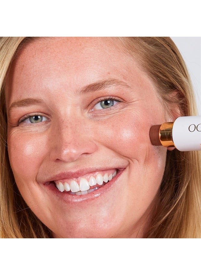 OGEE Sculpted Face Stick (COPPER - RADIANT COCOA) Certified Organic Multi-Use Bronzer & Contour Makeup - Image 4