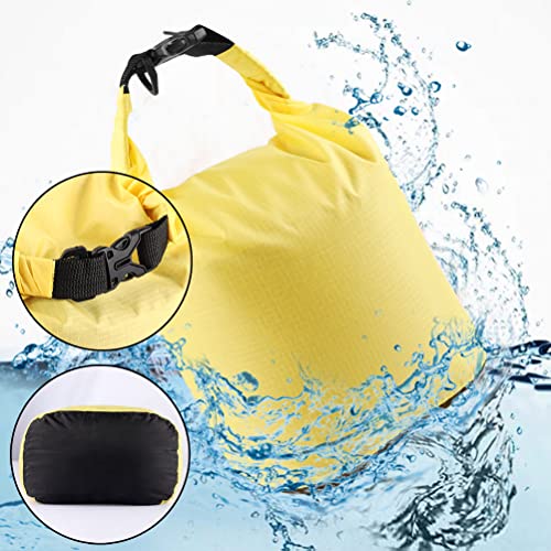 Pimoys 5 Pack Waterproof Dry Sacks, Lightweight Outdoor Dry Bags with Shoulder Strap, 20L /12L / 10L/ 6L/ 3.5L Ultimate Dry Bags for Kayaking Camping Rafting Boating (Multicolor) - Image 2