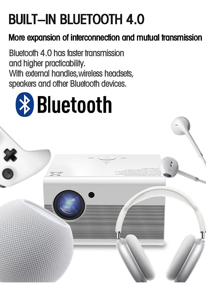 Mi VAZA - 1080P HD Projector - 200ANSI Lumens - Bluetooth 4.0 - Mobile Home Theater - Compatible With Android/iOS/Windows/TV Stick/HDMI/USB - Image 1