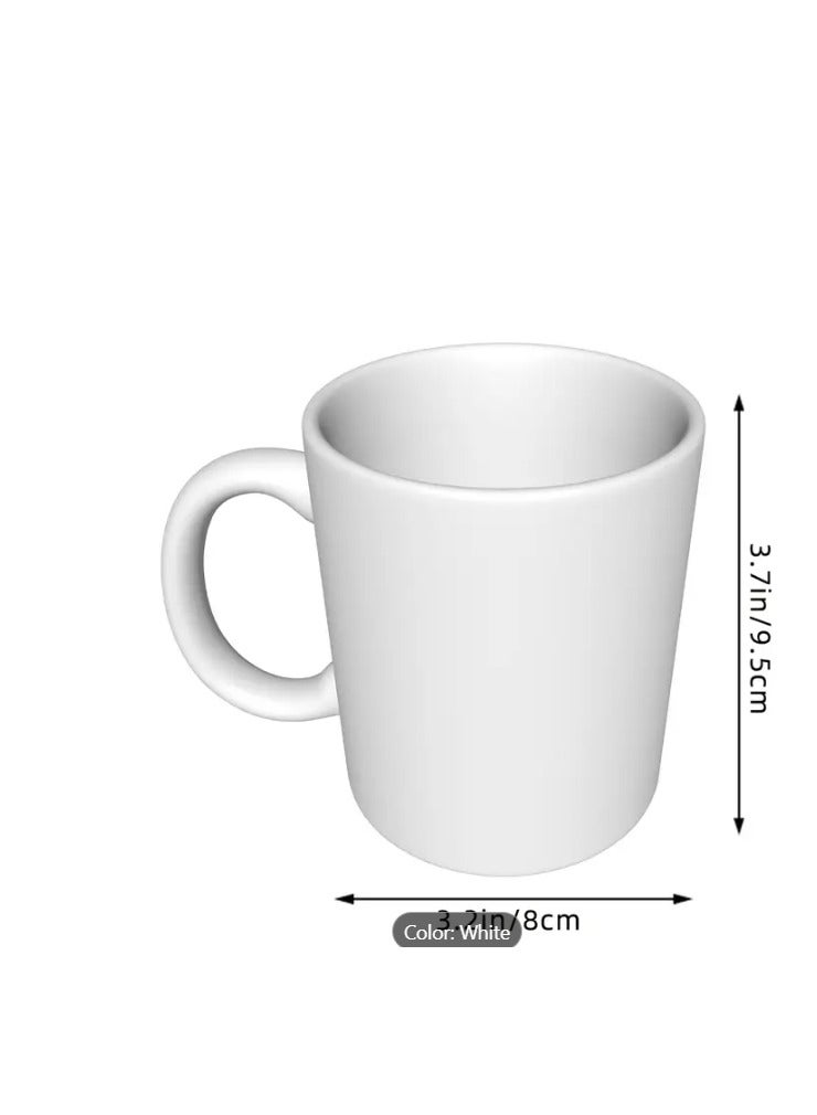 RYN Arabic Coffee Mug  "I Don't Care" Elegant Design & Horse Graphic in Orange - Image 2