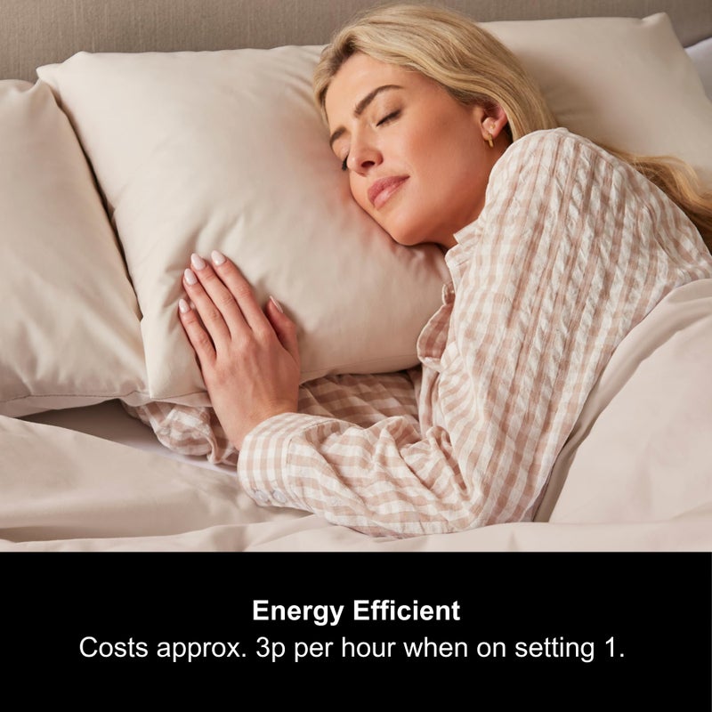 Morphy Richards EverCosy Electric Under Blanket, Double, 150x122cm, For Back Pain and Cold Nights, 9 Heat Settings, 9hr Timer, BEAB Approved, 3p/hr Cost, 600121, Cream - Image 4