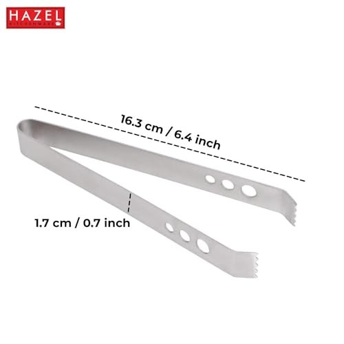 HAZEL Stainless Steel Ice Tongs | Tongs for Kitchen | Pakad, Pakkad & Ice Holder Durable and Sturdy Kitchen Tools - Image 4