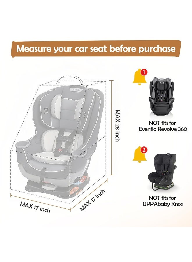 YOREPEK Padded Car Seat Backpack for Air Travel, Baby Travel Essentials for Flying, Car Seat Protector Bag for Baby Travel, Car Seat Bag for Airplane Travel (All Black) - Image 3