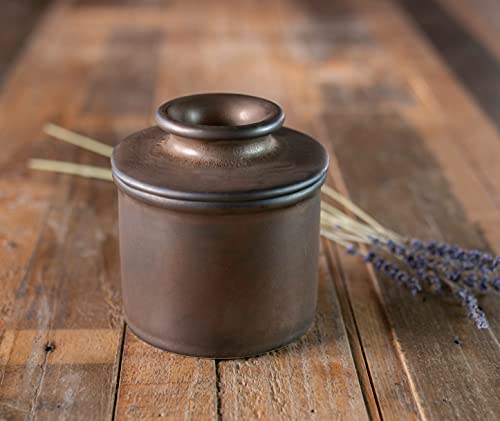 Butter Bell - The Original Butter Bell Crock by L. Tremain, a Countertop French Ceramic Butter Dish Keeper for Spreadable Butter, French Ceramic Butter Dish Keeper, Specialty (Bronze Matte) - Image 5