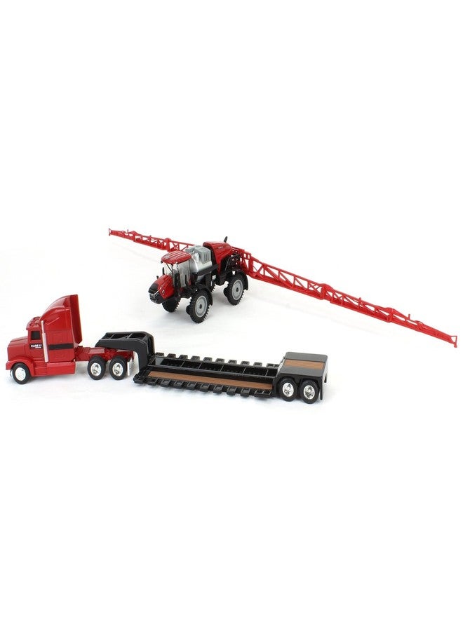ERTL 1/64 Case IH Patriot 4350 Sprayer & Semi with Lowboy Trailer 44379 - Image 4