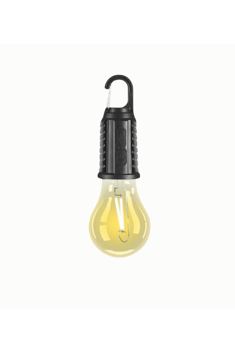 erorex Portable LED Hanging Bulb Light with Hook Rechargeable Energy Efficient Design for Camping Hiking Emergency Power Outage and Indoor Outdoor Use - Image 1