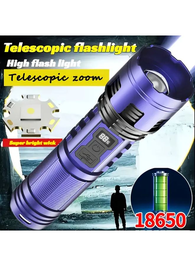 1pc Ultra Bright Tactical LED Flashlight 3 Modes Handheld Torch For Hiking Hunting - Image 2