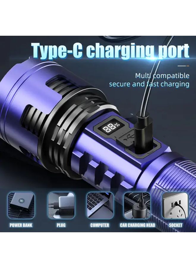 1pc Ultra Bright Tactical LED Flashlight 3 Modes Handheld Torch For Hiking Hunting - Image 5