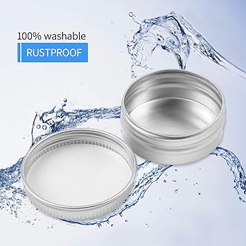 Aluminium Tin Cans 24 Pieces 15ml05oz Metal Round Tins with Screw Lids Small Empty Storage Containers for Lip Balm Lotion Cream Mini Candles Cosmetics  - Image 4