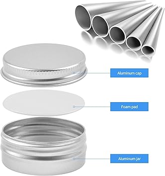 Aluminium Tin Cans 24 Pieces 15ml05oz Metal Round Tins with Screw Lids Small Empty Storage Containers for Lip Balm Lotion Cream Mini Candles Cosmetics  - Image 3