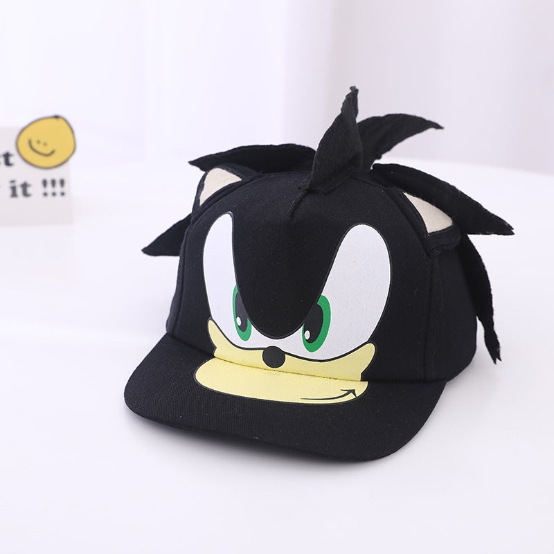 Sonic Kids Cartoon Baseball Cap Spring Autumn Red - Image 2