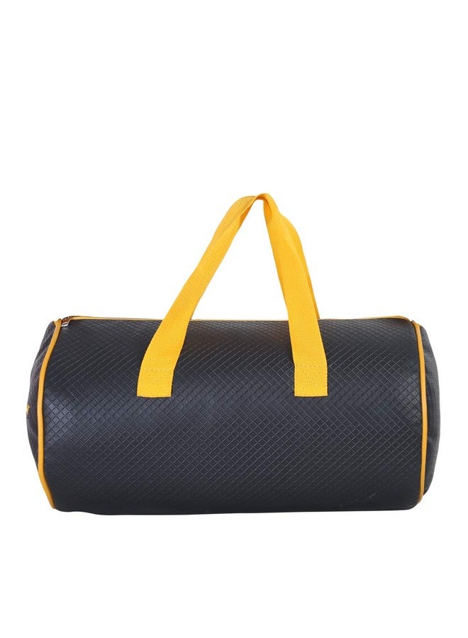 Strutt Black & Yellow Faux Leather Duffel Bag Stylish & Lightweight Travel Duffle Bag for Women, Premium Duffel Bag for Travelling & Gym - Image 5
