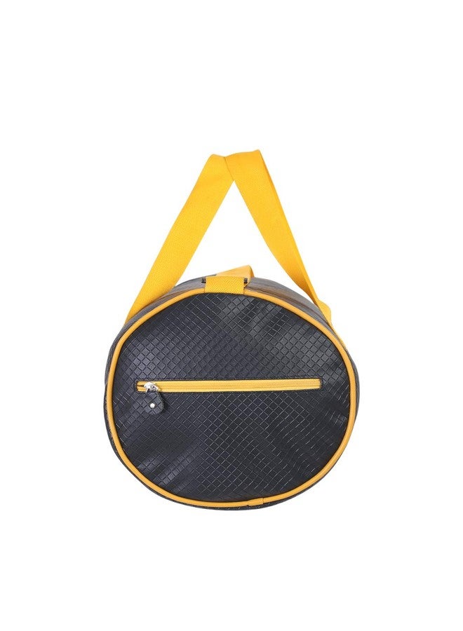 Strutt Black & Yellow Faux Leather Duffel Bag Stylish & Lightweight Travel Duffle Bag for Women, Premium Duffel Bag for Travelling & Gym - Image 4