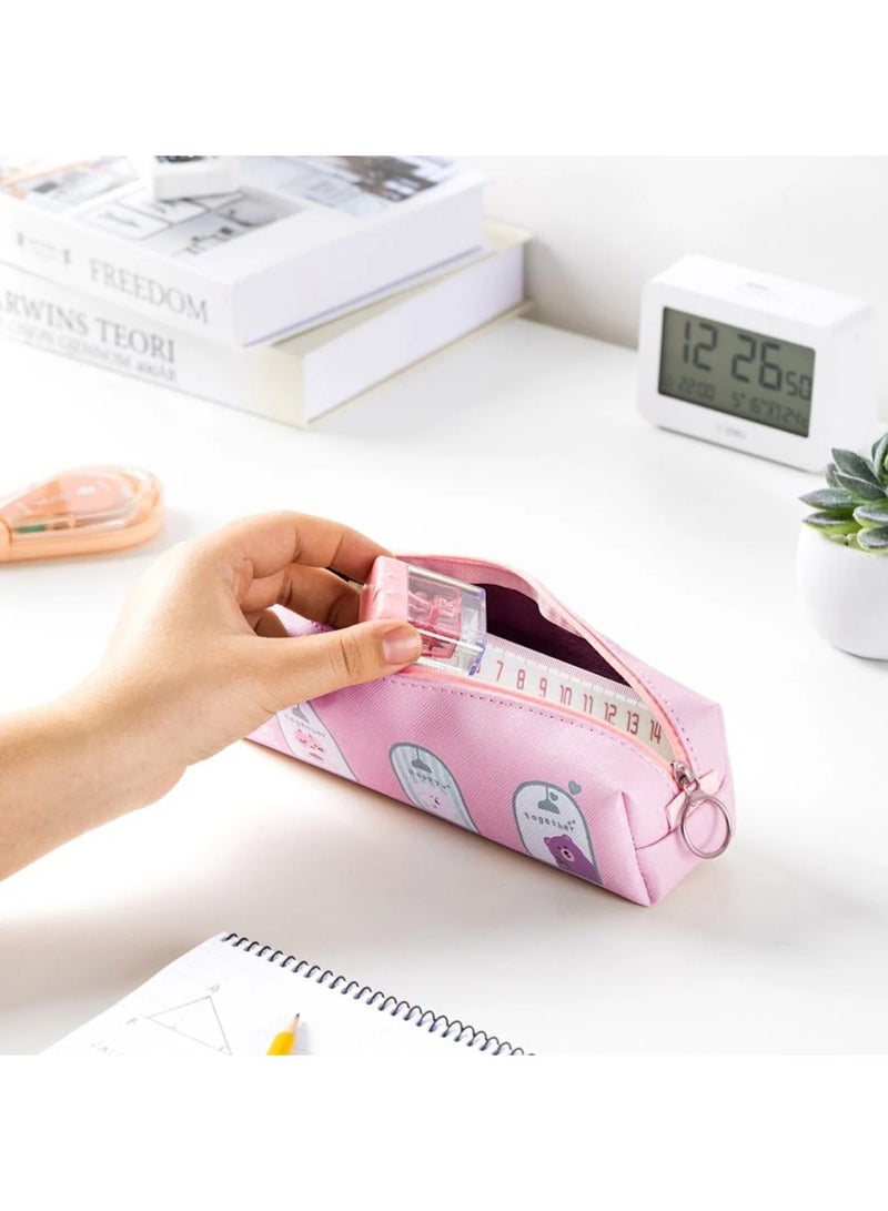 Deli 1-Piece Pencil Pouch With Zipper Closure Assorted Designs - Image 3
