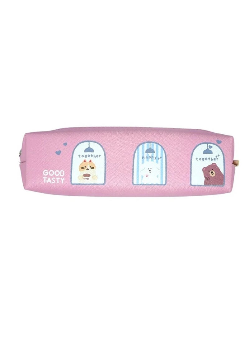 Deli 1-Piece Pencil Pouch With Zipper Closure Assorted Designs - Image 2
